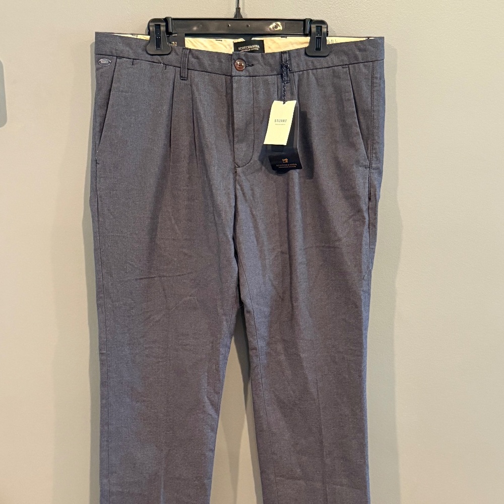 *NEW WITH TAGS* Men's 34/32 Scotch & Soda Stuart Regular Slim Fit Pants
